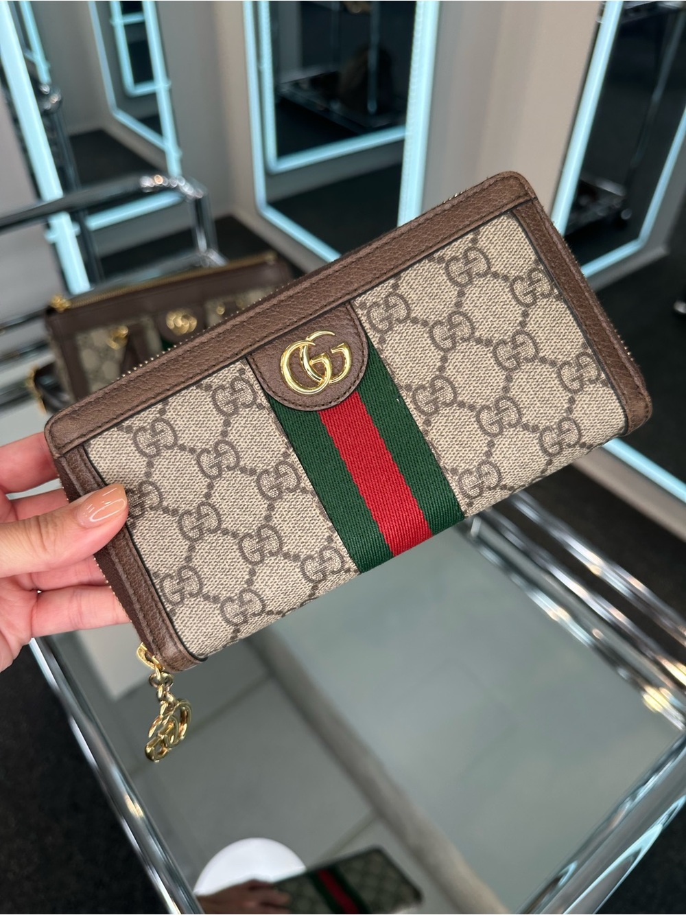 Gucci Ophidia Zip Around Wallet